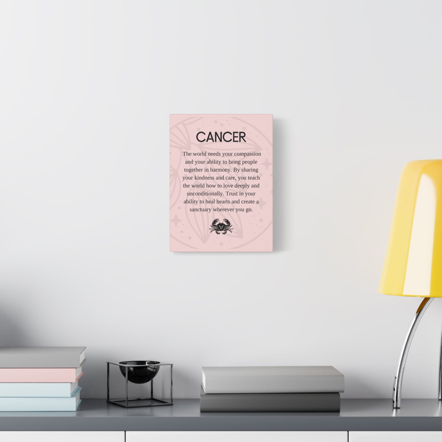 Cancer Zodiac Inspirational Canvas Print
