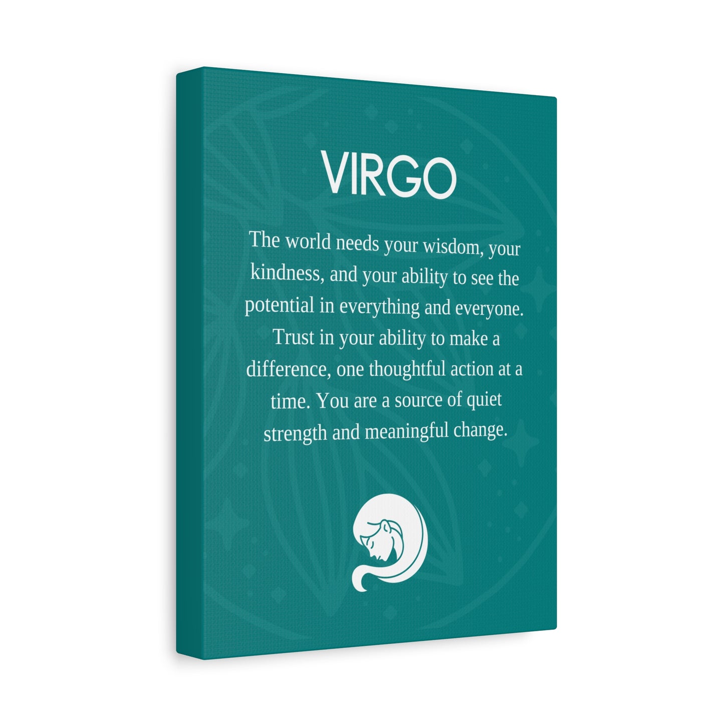 Virgo Inspirational Canvas Print