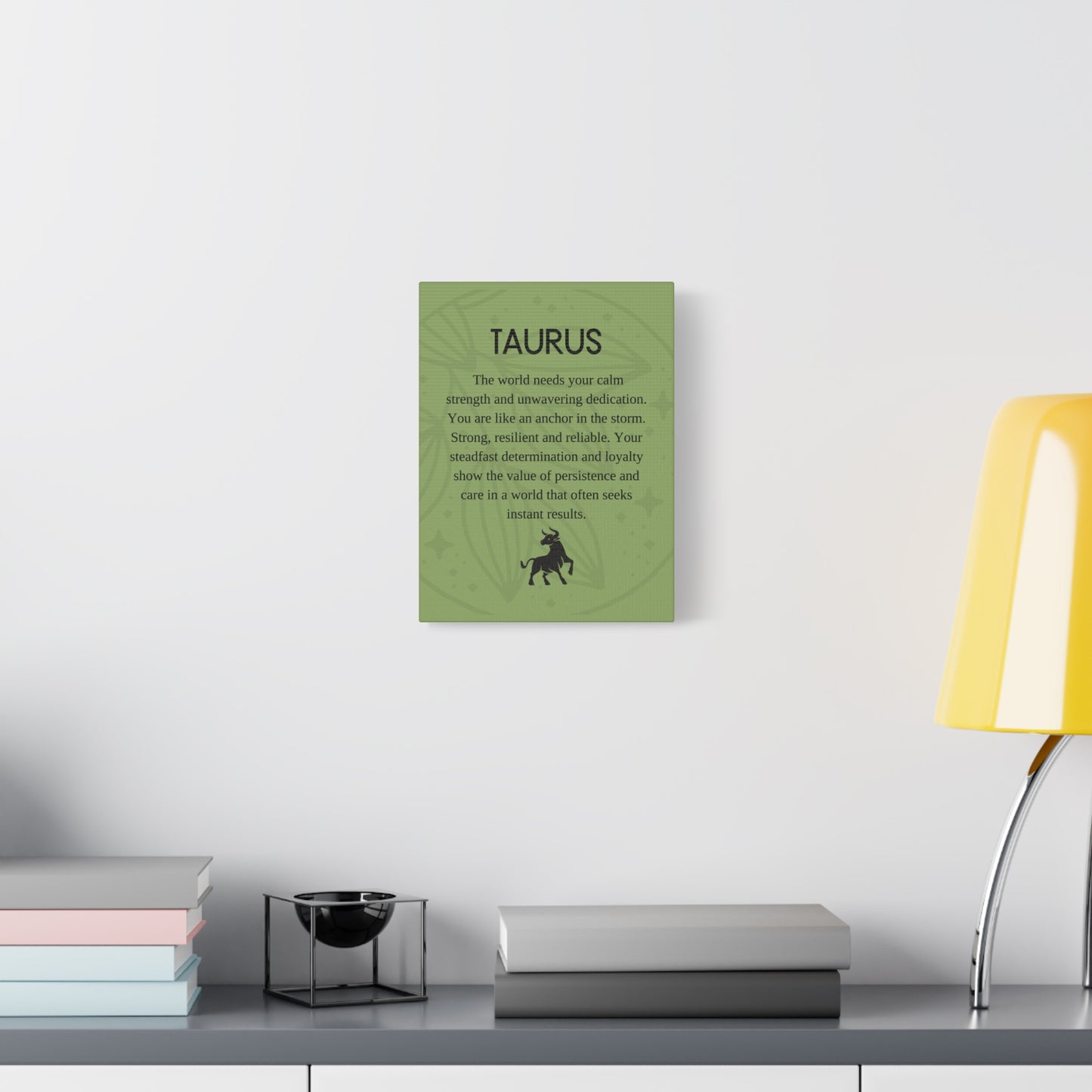 Taurus Inspirational Canvas Print