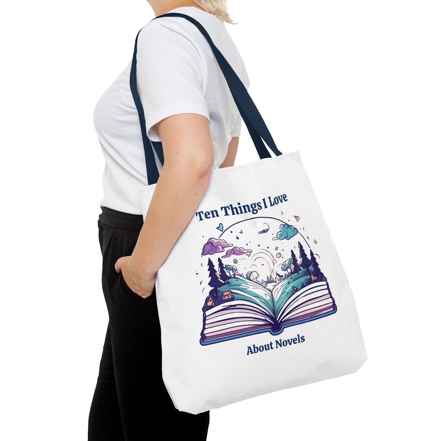 Book Lover Tote Bag - Ten Things I Love About Novels