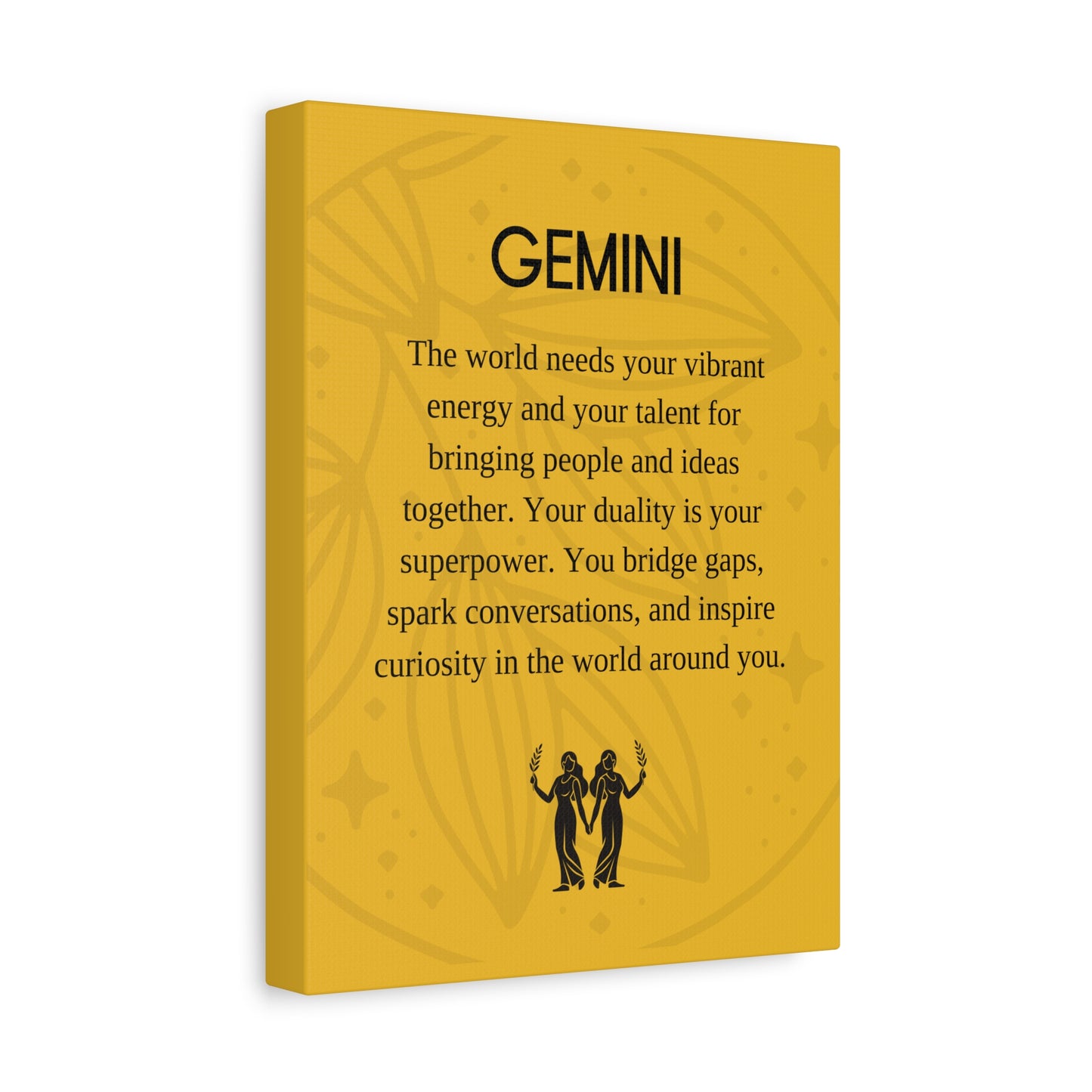 Gemini Inspirational Canvas Print