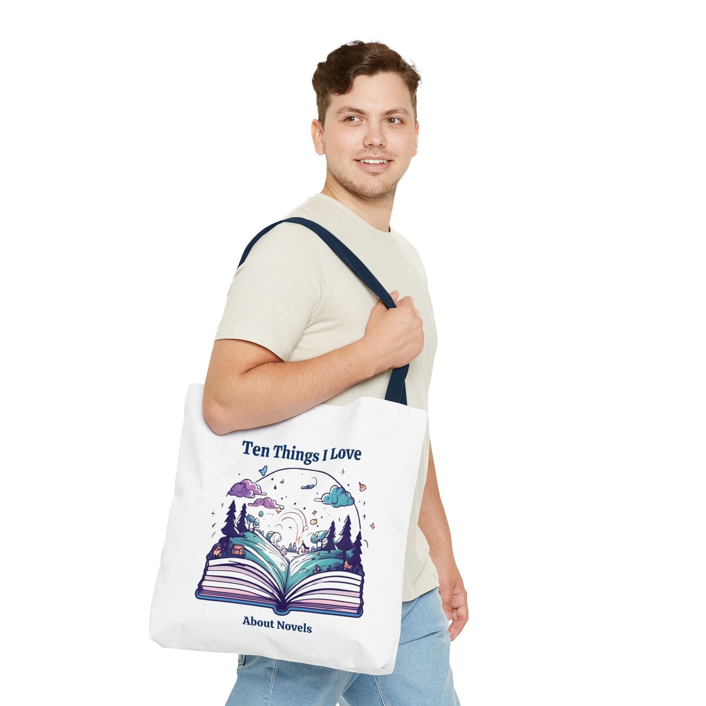 Book Lover Tote Bag - Ten Things I Love About Novels