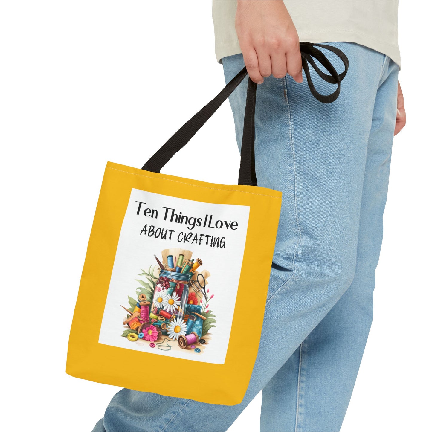 Crafting Enthusiast Tote Bag - Ten Things I Love About Crafting