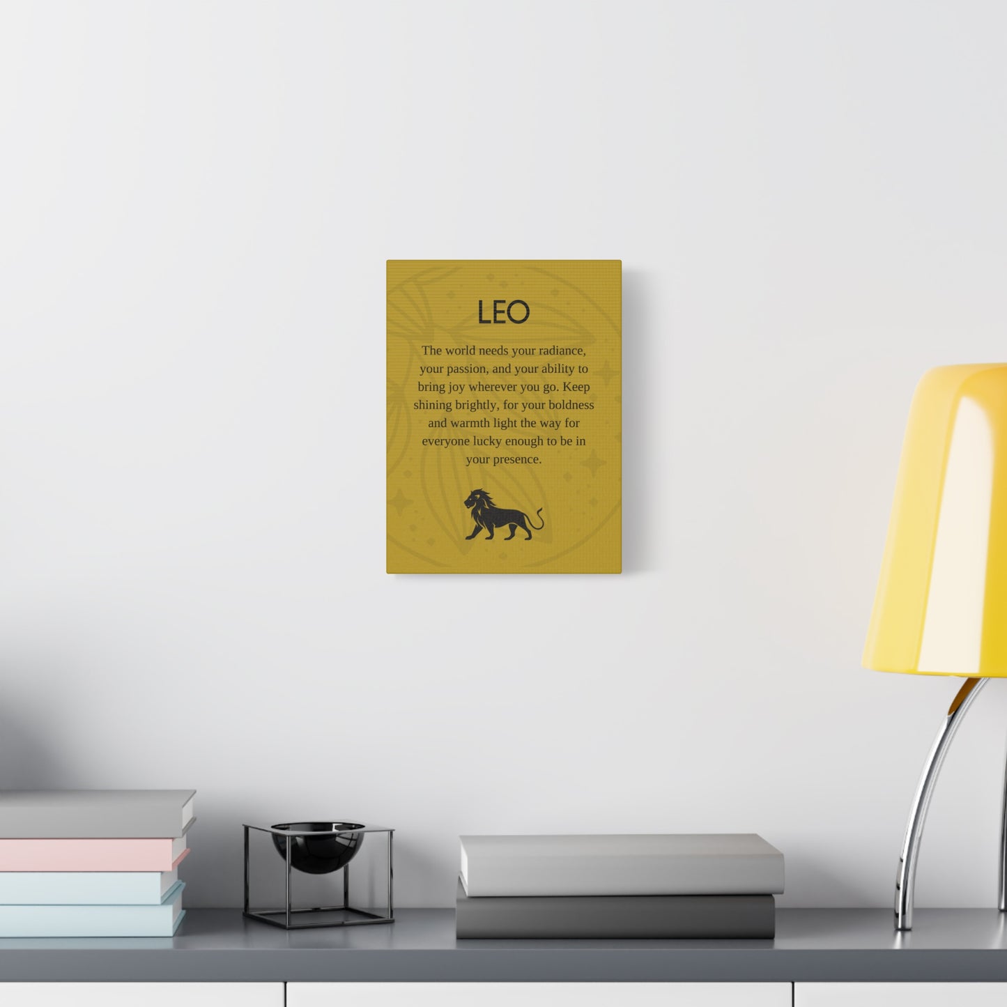 Leo Inspirational Canvas Print