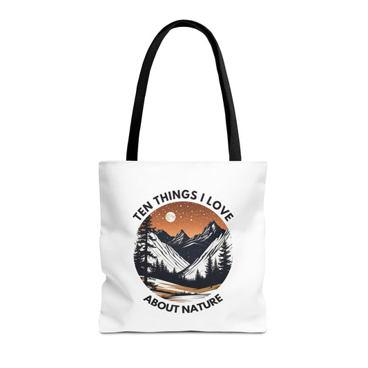 Nature Tote Bag - Ten Things I Love About Nature