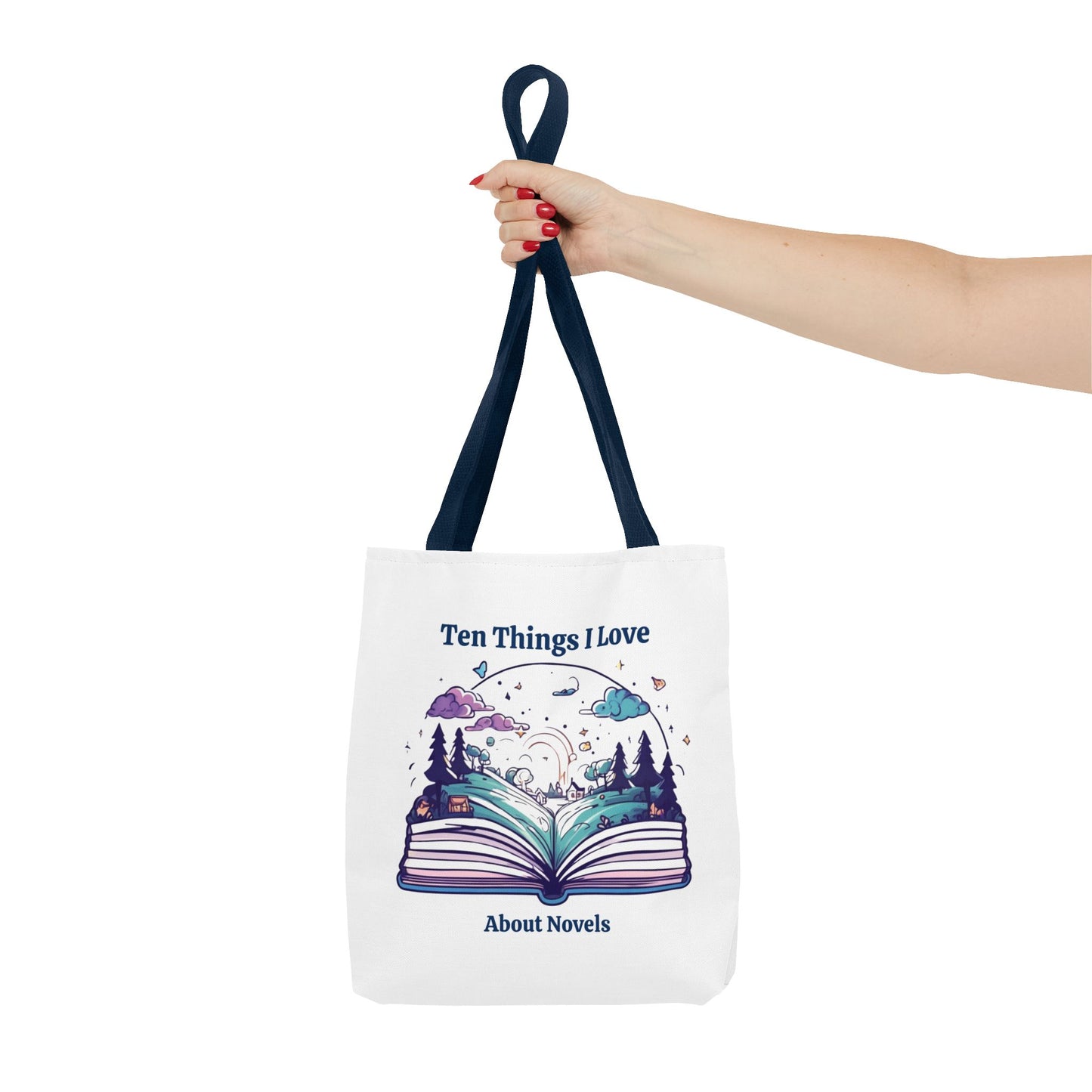 Book Lover Tote Bag - Ten Things I Love About Novels