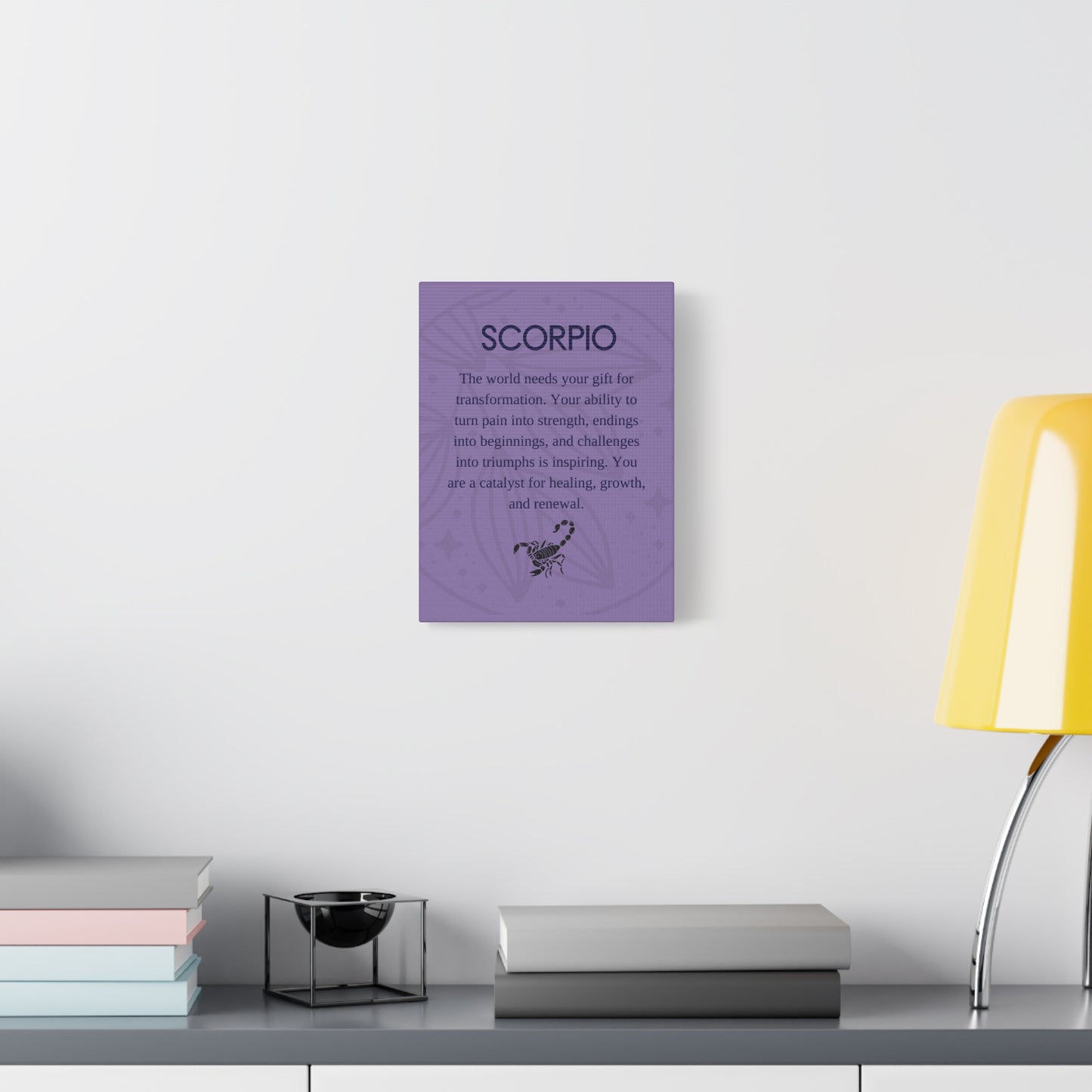 Scorpio Inspirational Canvas Print