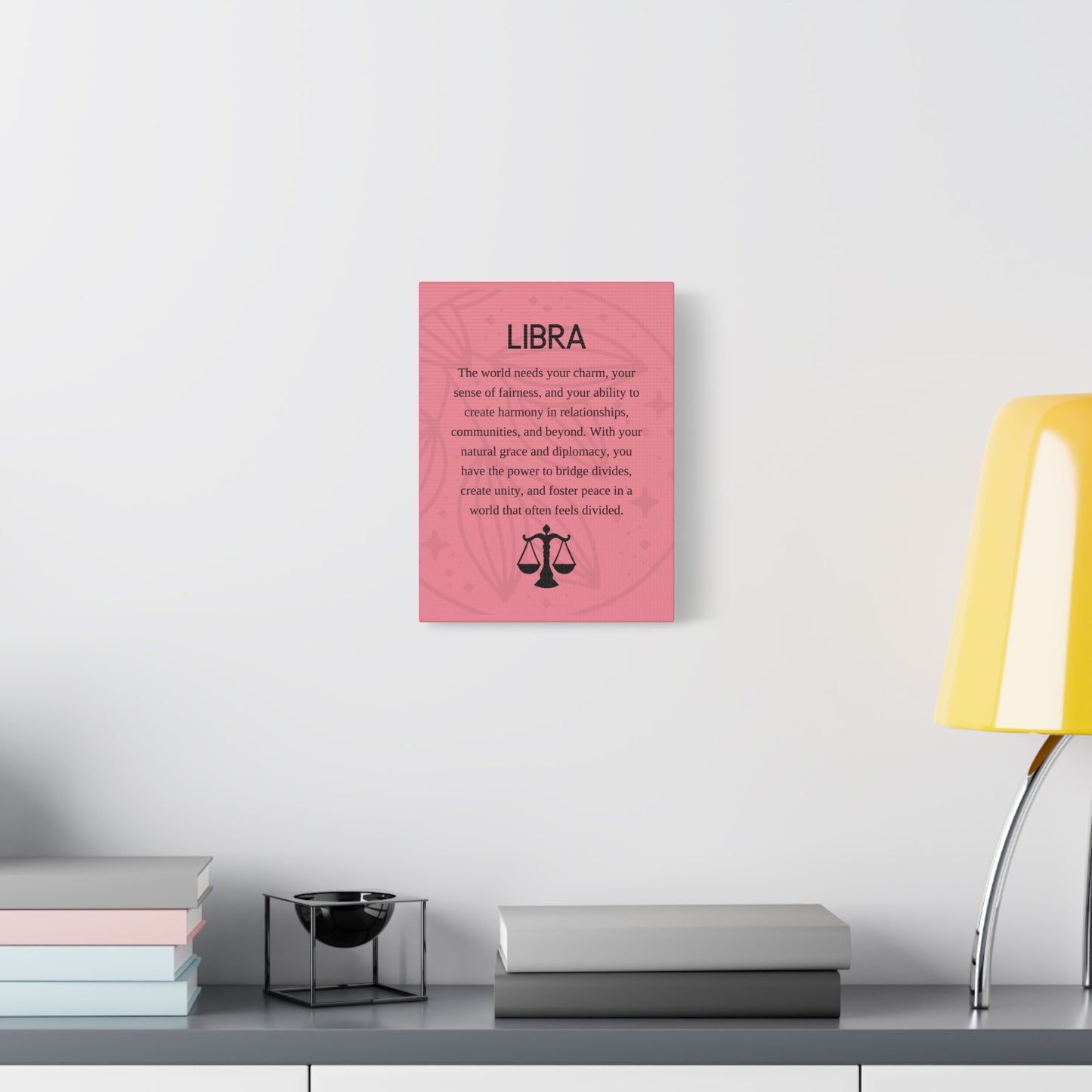 Libra Inspirational Canvas Print