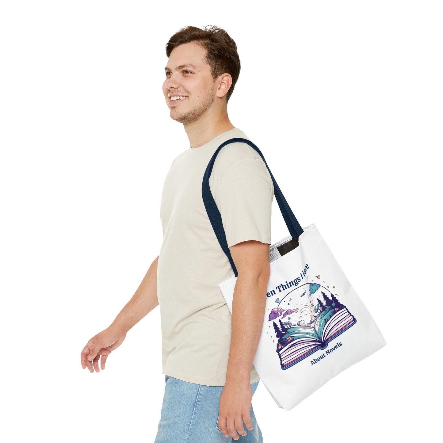 Book Lover Tote Bag - Ten Things I Love About Novels