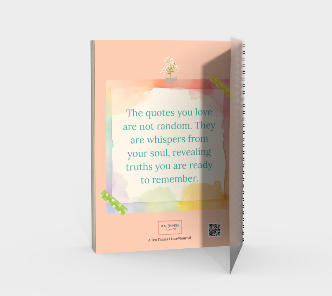 Ten Quotes I Love Creative Art Journal - Sherbet
