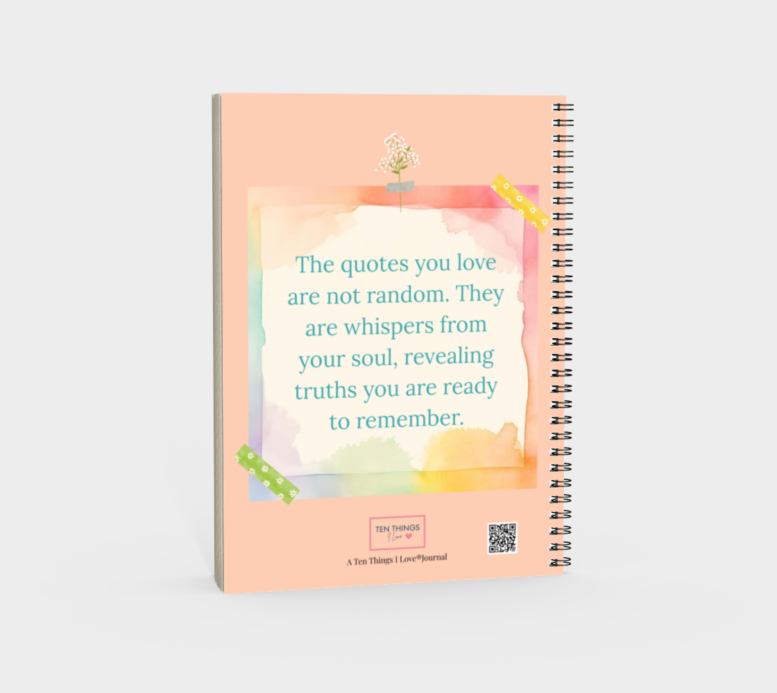 Ten Quotes I Love Creative Art Journal - Sherbet