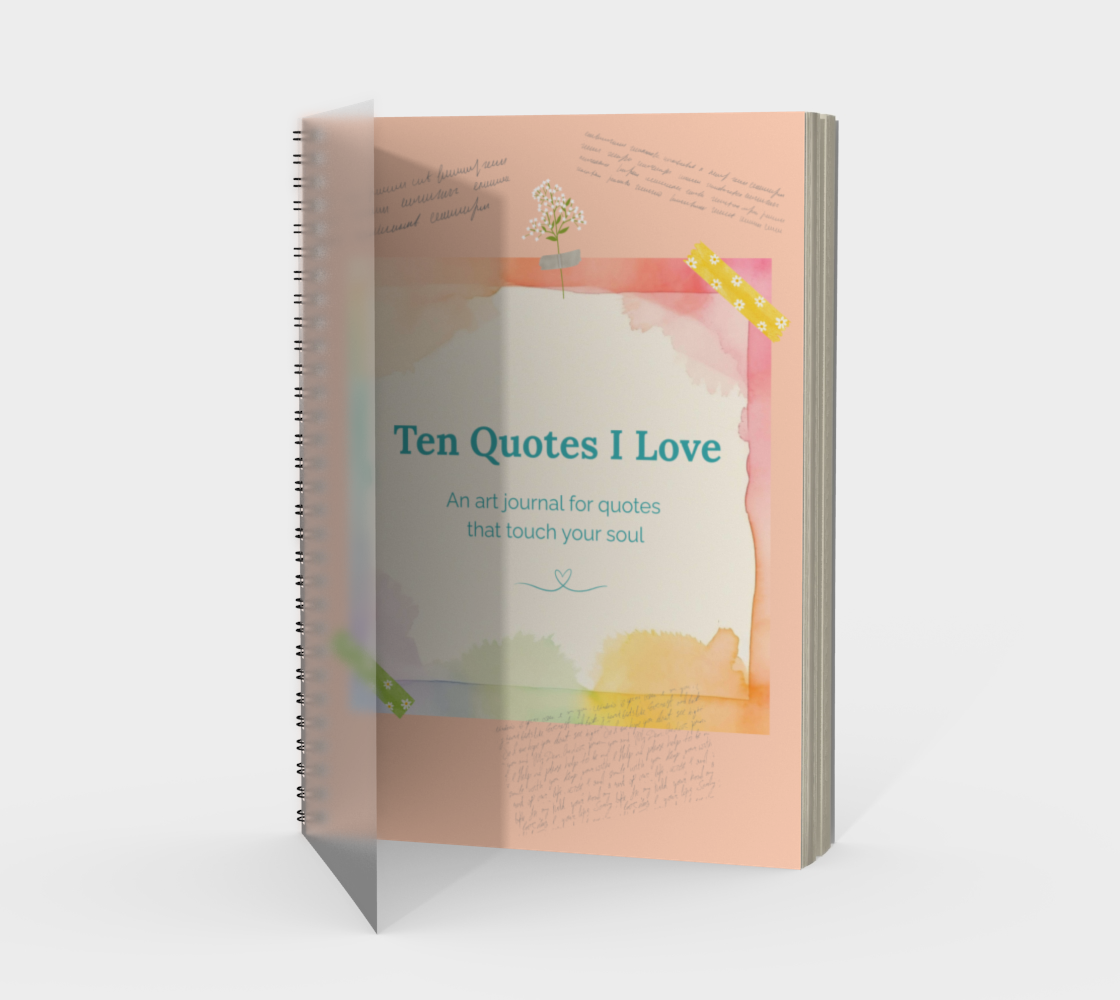 Ten Quotes I Love Creative Art Journal - Sherbet