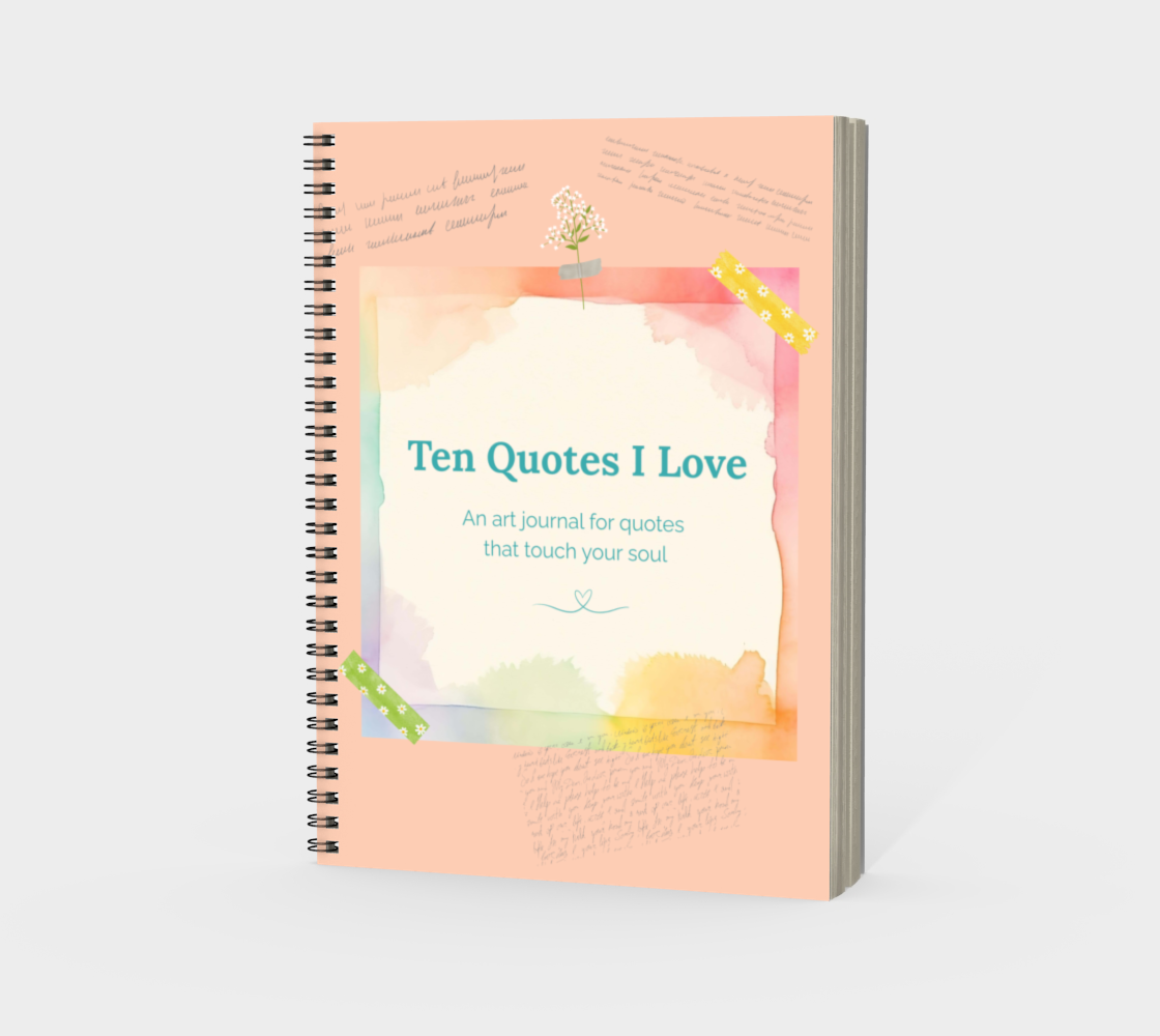 Ten Quotes I Love Creative Art Journal - Sherbet