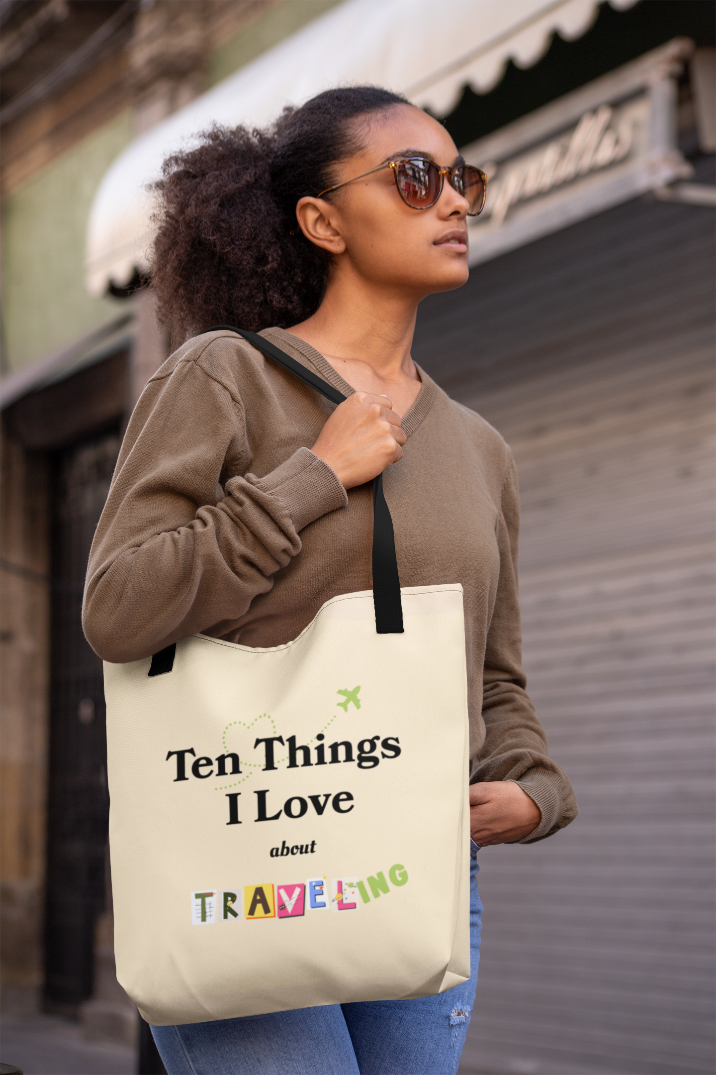 Travel Lover Tote Bag - Ten Things I Love about Traveling