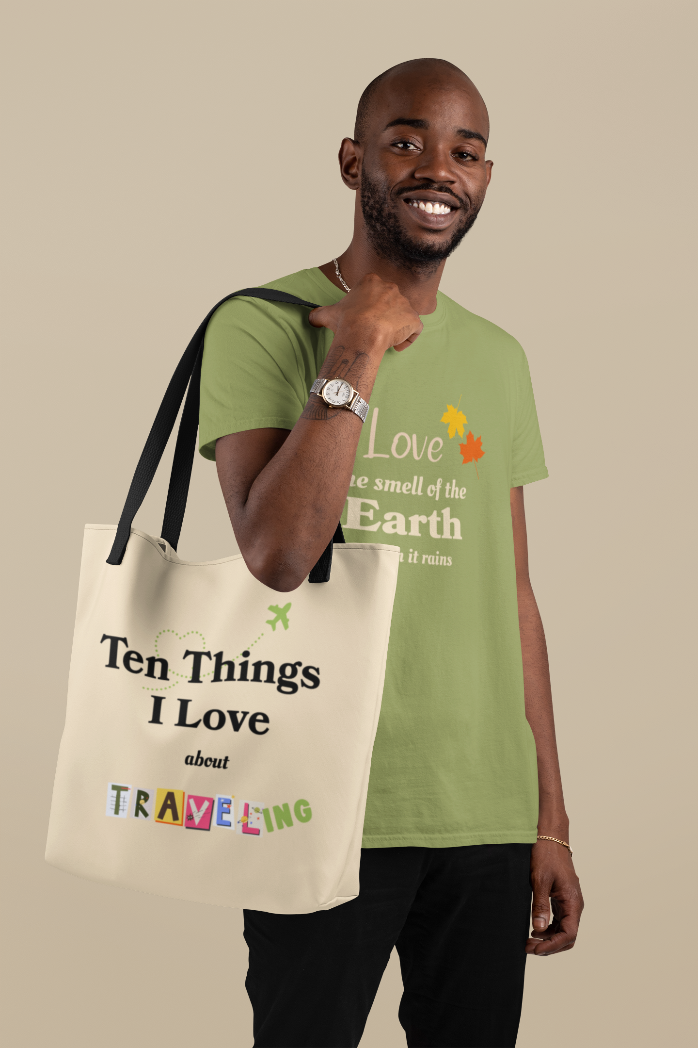 Travel Lover Tote Bag - Ten Things I Love about Traveling