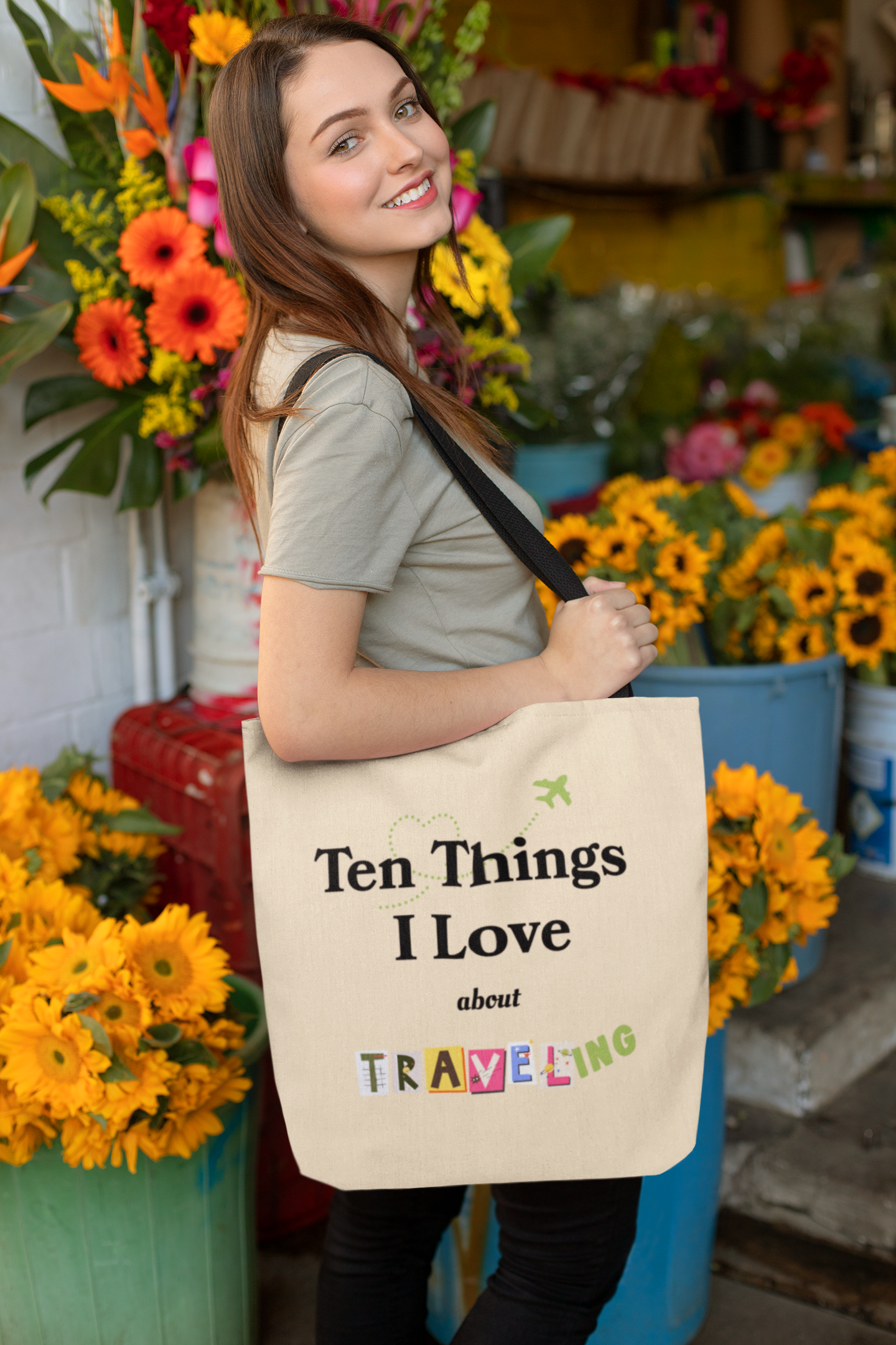 Travel Lover Tote Bag - Ten Things I Love about Traveling