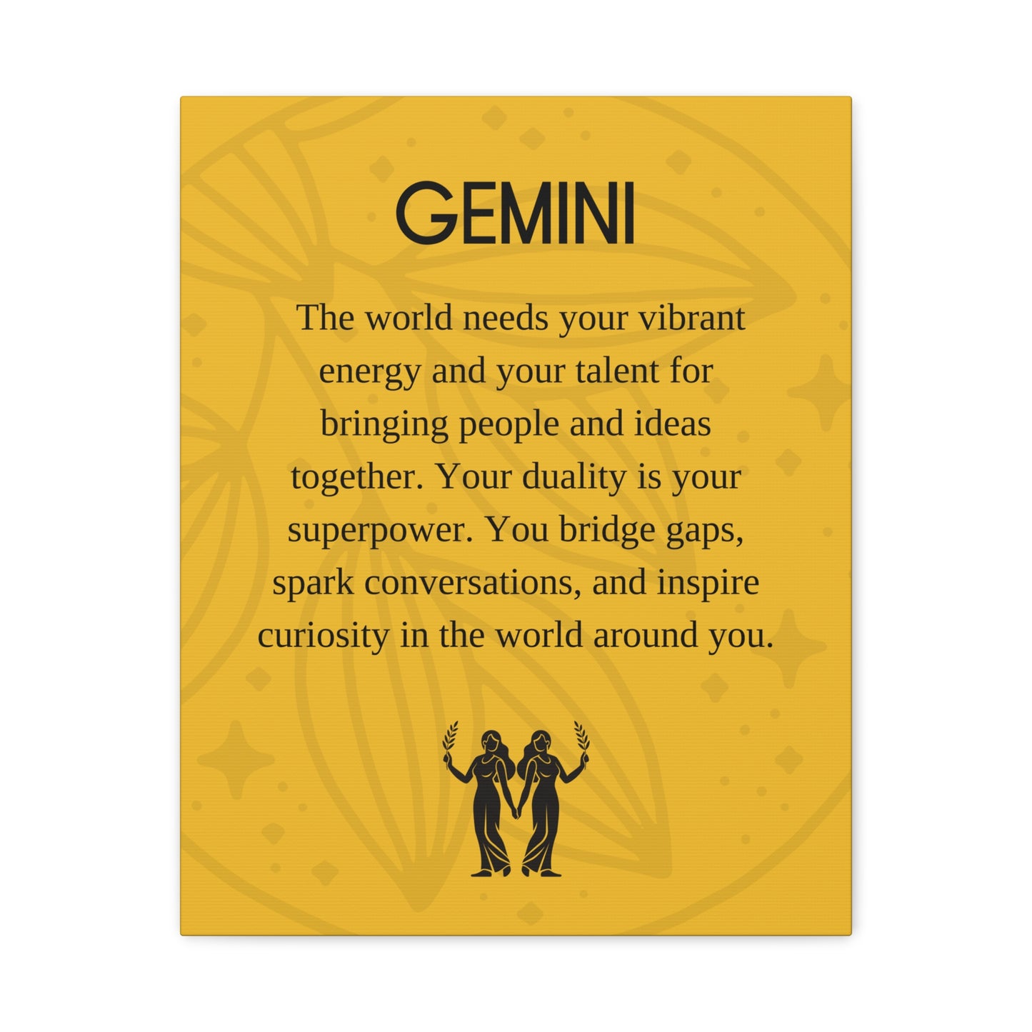 Gemini Canvas Print