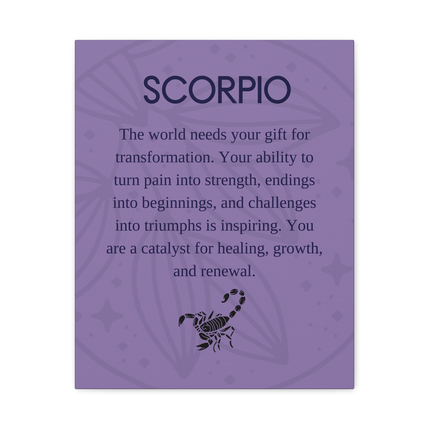 Scorpio Canvas Print