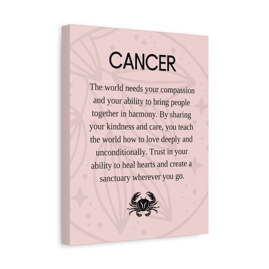 Cancer Zodiac Canvas Print