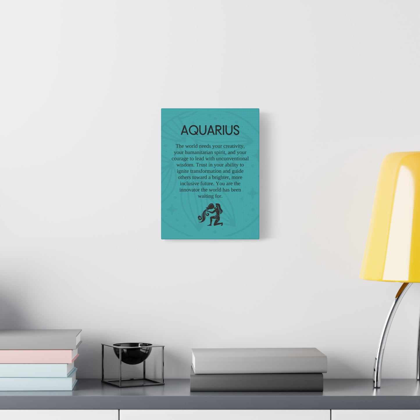 Aquarius Inspirational Canvas Print