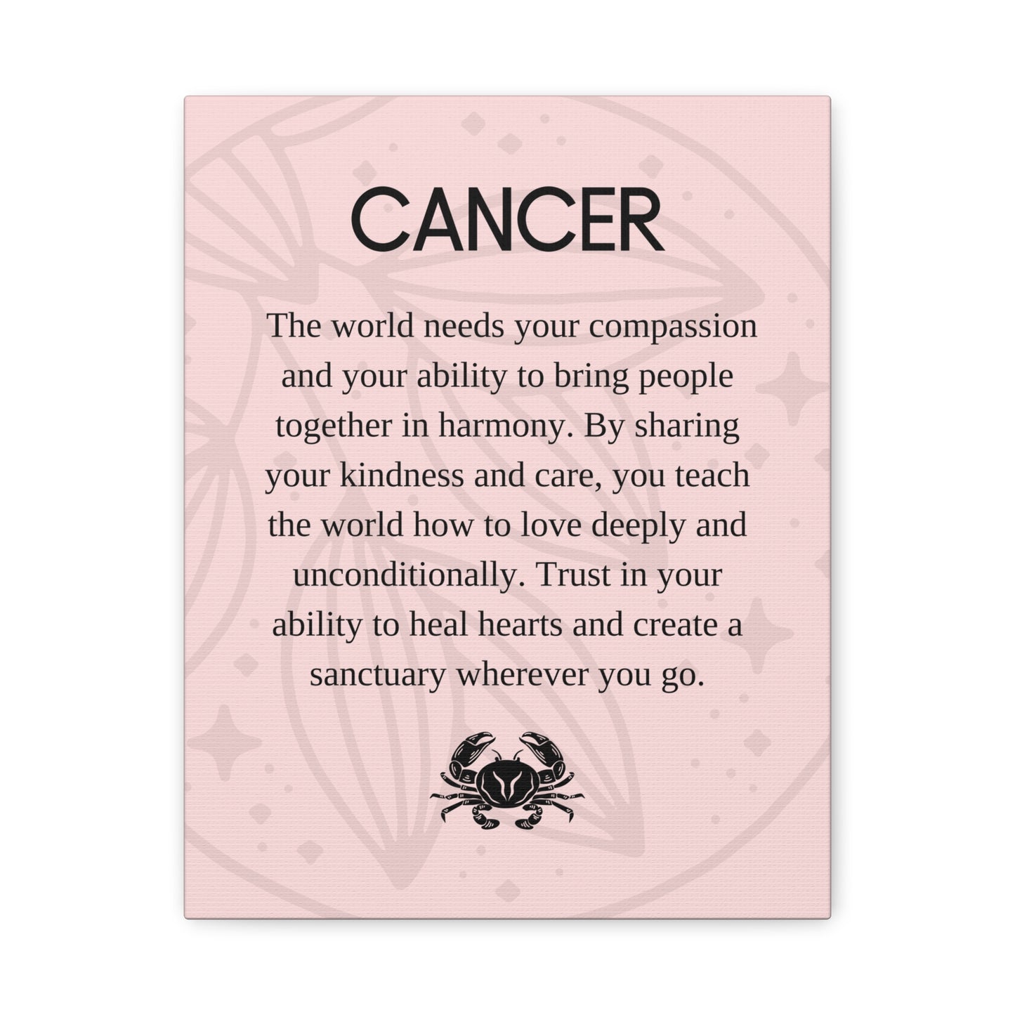 Cancer Zodiac Canvas Print