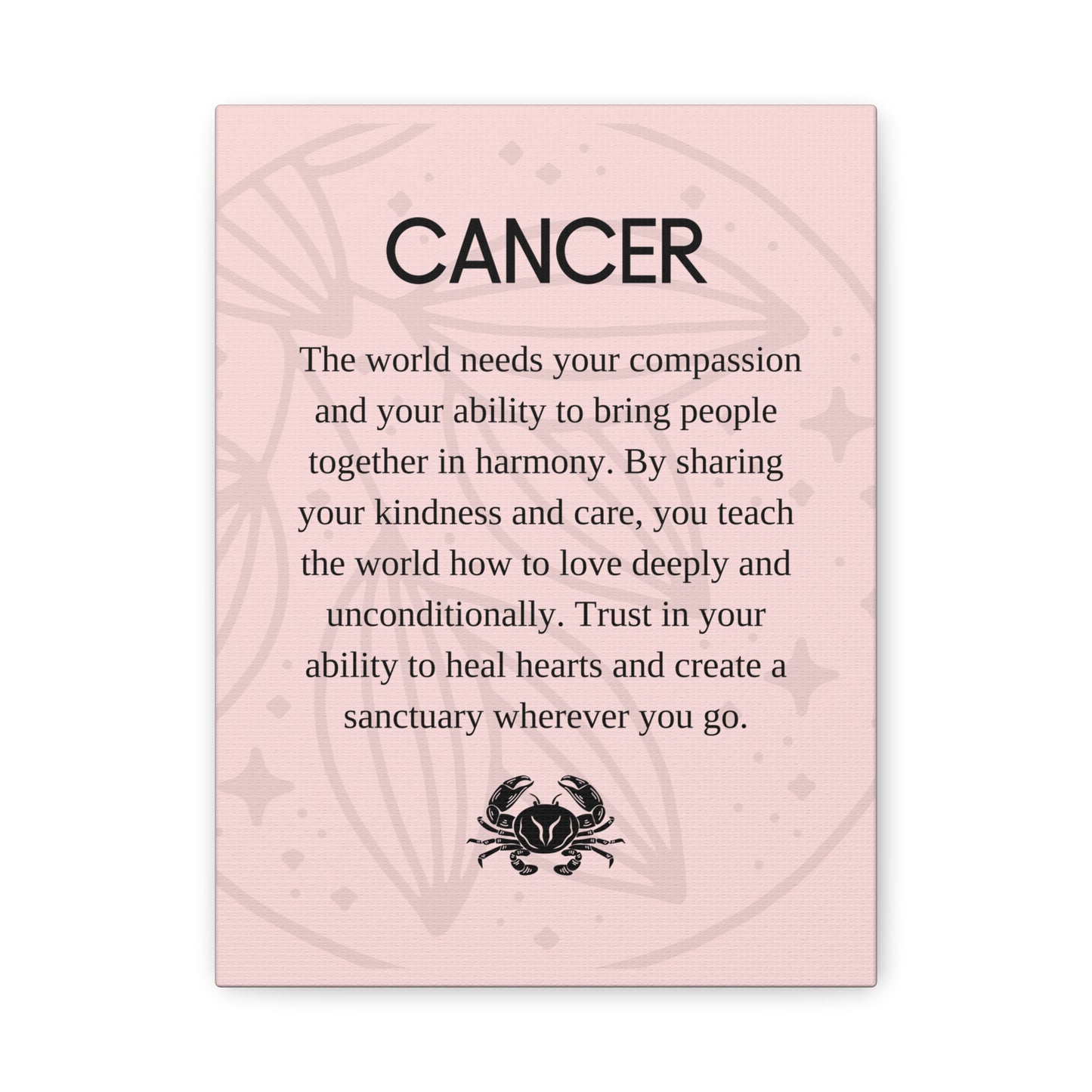 Cancer Zodiac Canvas Print