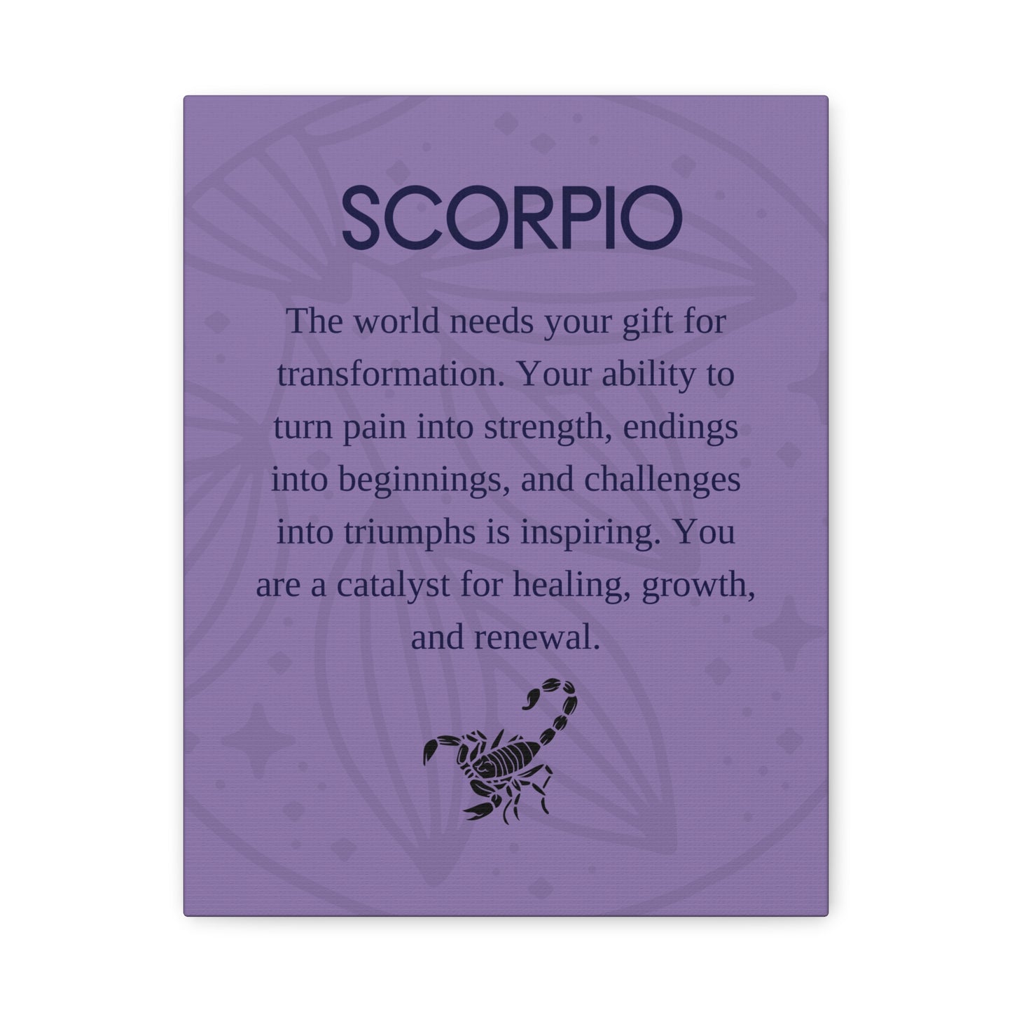 Scorpio Canvas Print