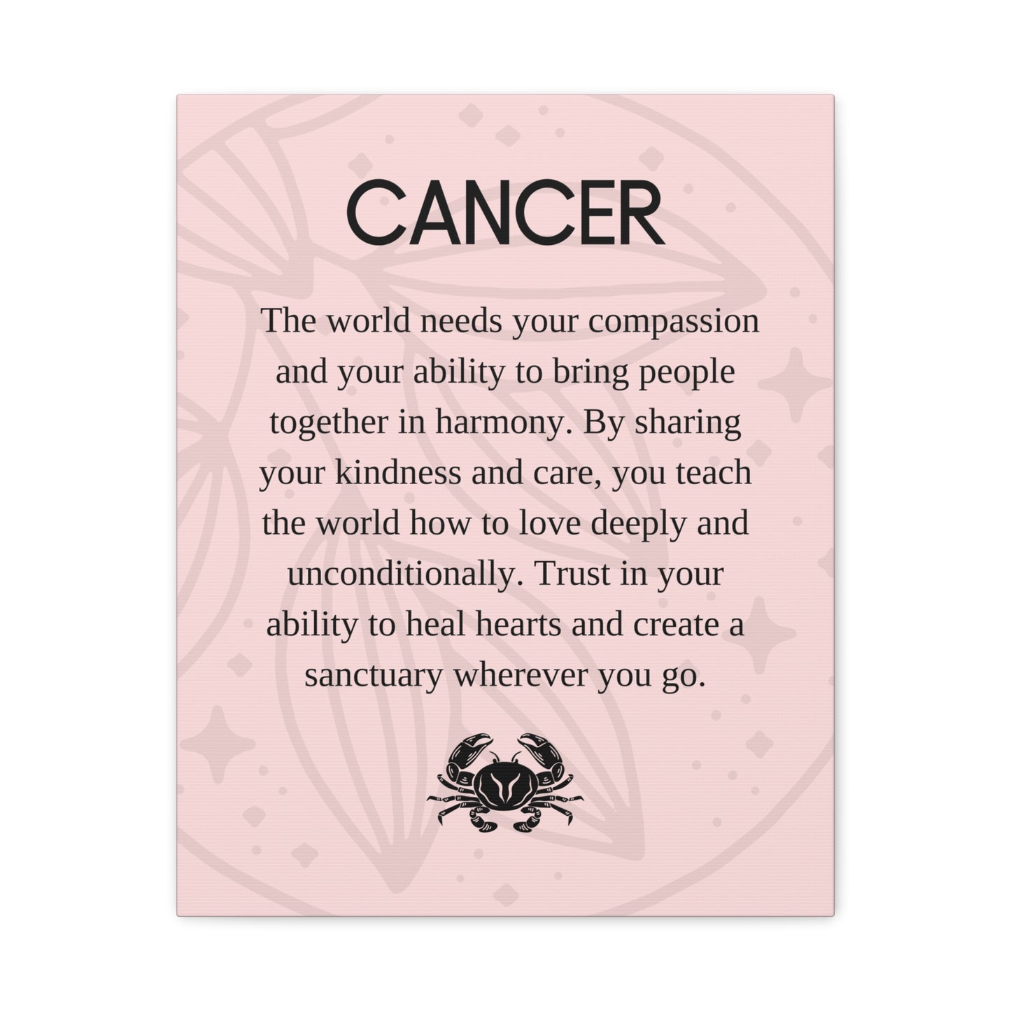 Cancer Zodiac Canvas Print