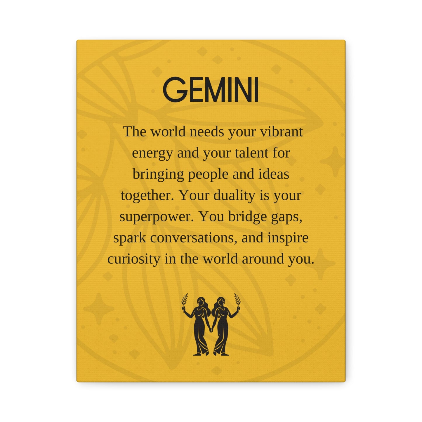 Gemini Canvas Print