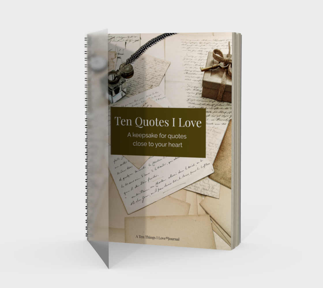 Ten Quotes I Love - Vintage Cover Design