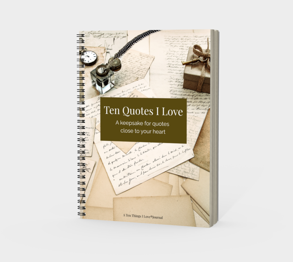 Ten Quotes I Love - Vintage Cover Design