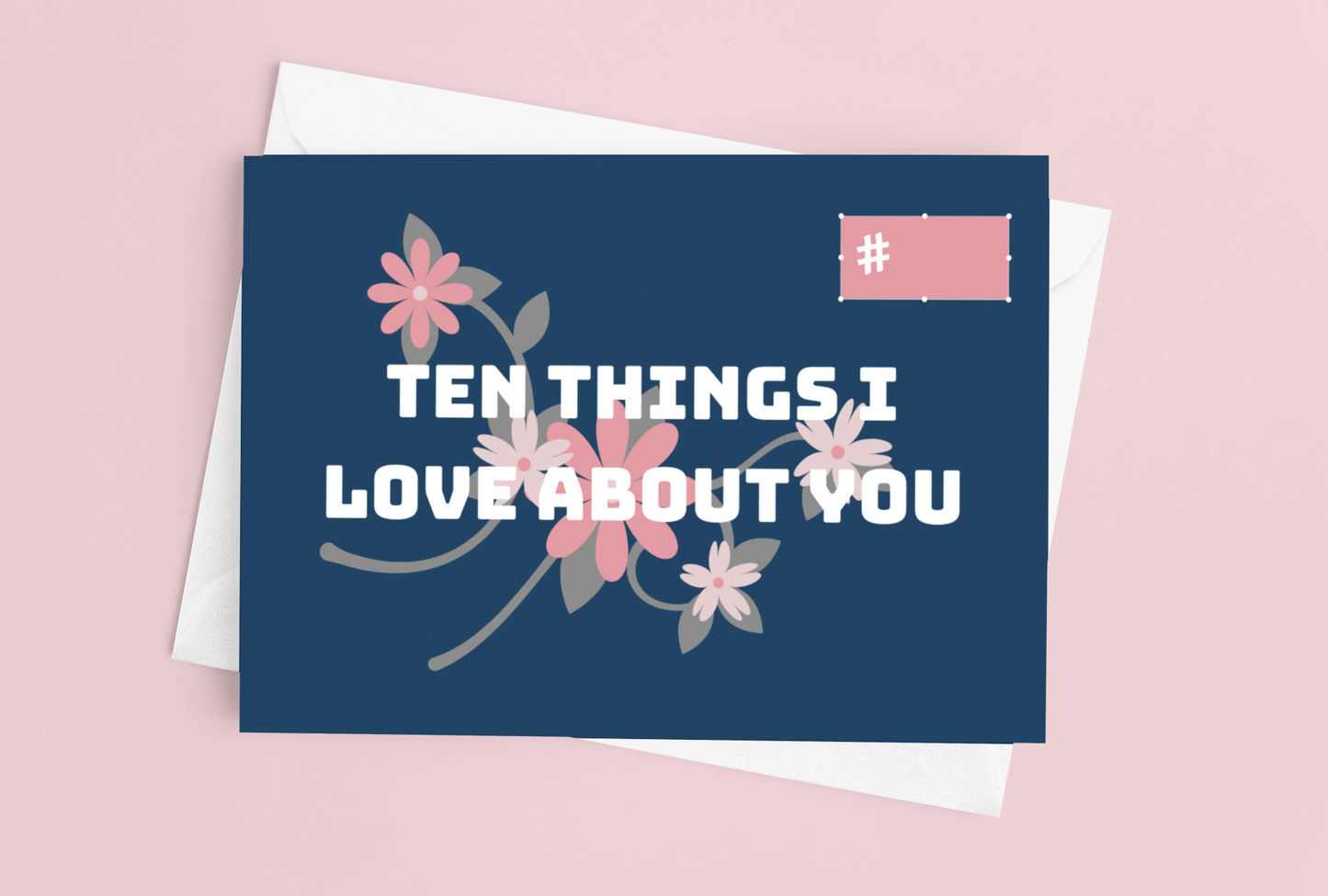 Ten Things I Love About You Cards (Navy)